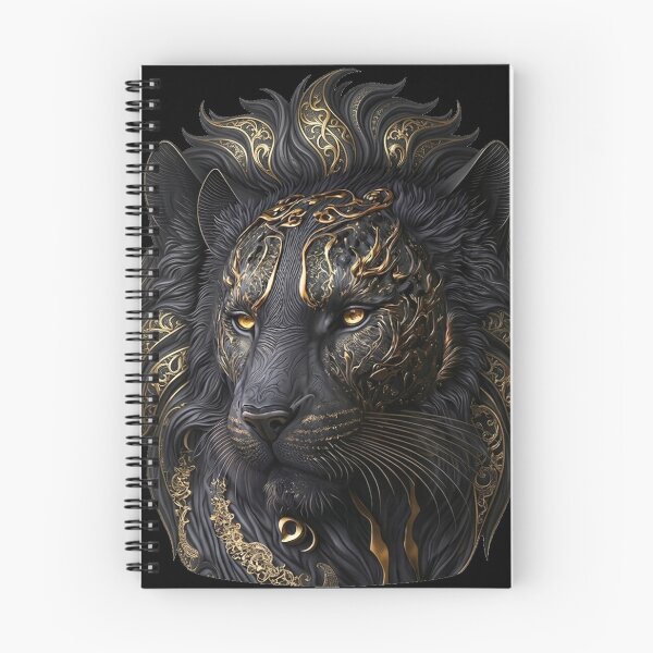 Item preview, Majestic Black and Gold Lion King Art designed and sold by Hou$e of Art .