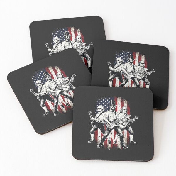 Item preview, Founding Fathers Rock Band American Patriot USA History Music Lover designed and sold by GrumpySableye.
