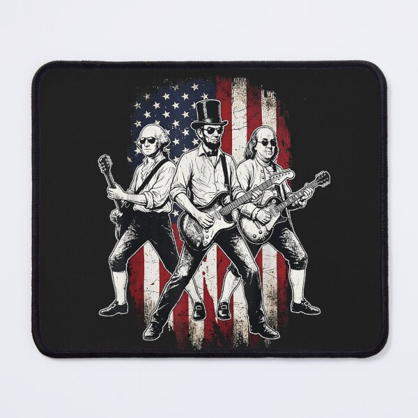 Item preview, Founding Fathers Rock Band American Patriot USA History Music Lover designed and sold by GrumpySableye.