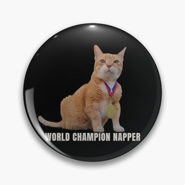 Item preview, World Champion Napper - Funny Cat Design designed and sold by MB-CatPrints.