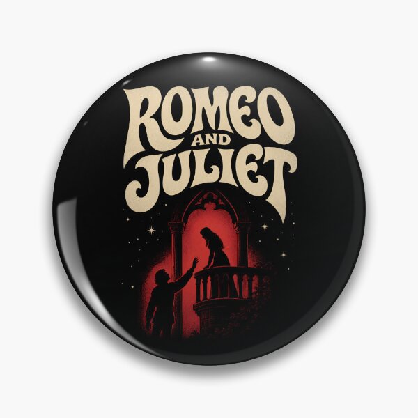 Item preview, Romeo and Juliet Retro 70s Balcony Scene Silhouette Art designed and sold by Fenay Designs.
