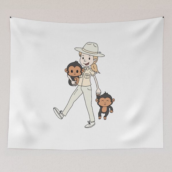 Item preview, Jane Goodall Cartoon designed and sold by Elliebellie33.