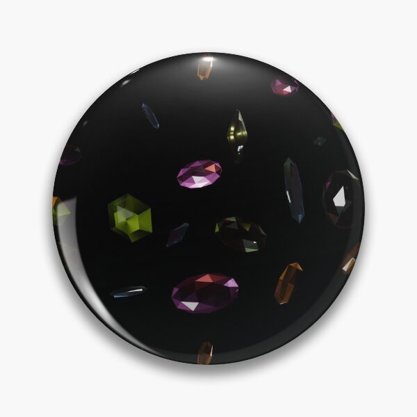 Item preview, Colorful Gemstone Crystals on Black Background designed and sold by Eringium.
