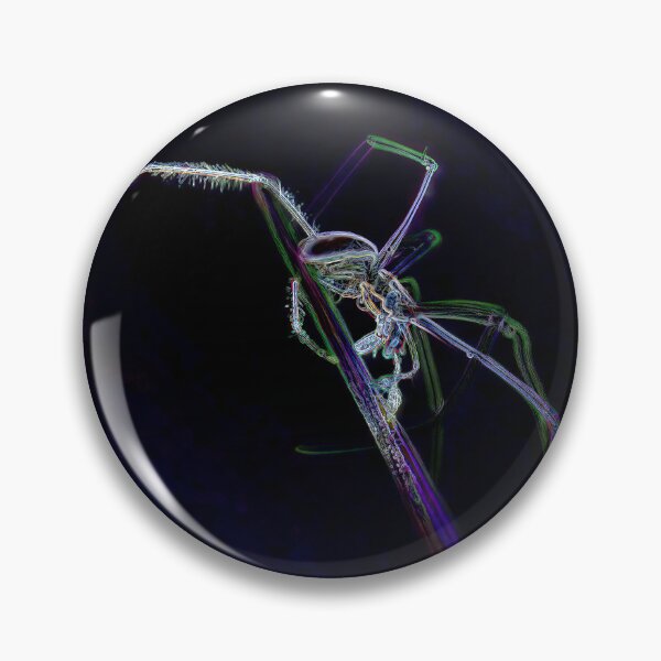 Item preview, Neon Spider on Grass Stem designed and sold by tonivainio.