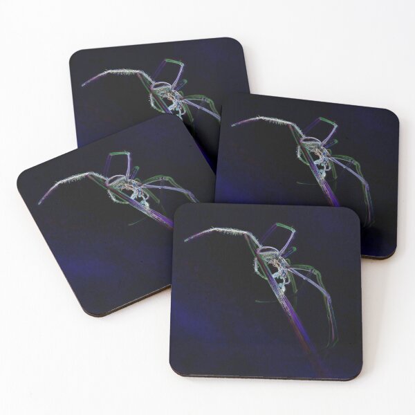 Item preview, Neon Spider on Grass Stem designed and sold by tonivainio.