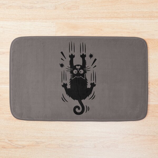Item preview, Falling Black Cat Comic Silhouette For Pet Owners and Car Driver designed and sold by roarsomethings.