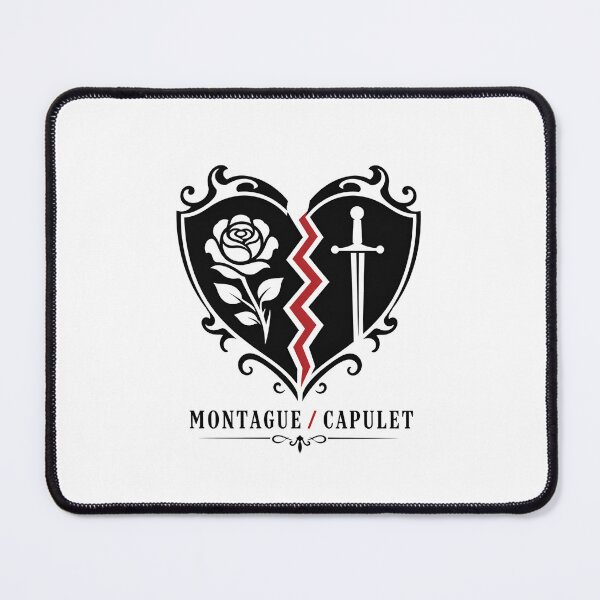 Item preview, Romeo and Juliet Montague Capulet Broken Heart Crest Art designed and sold by Fenay Designs.