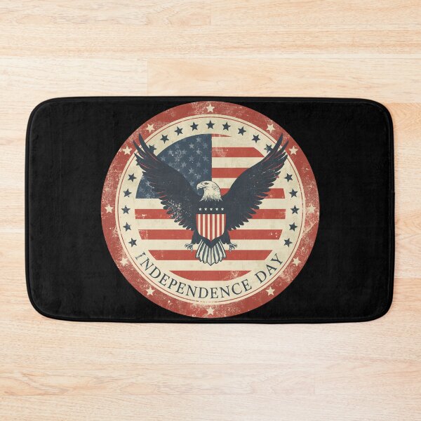 Item preview, Vintage Independence Day Bald Eagle Patriotic American Flag designed and sold by QuirkyCloud Designs.