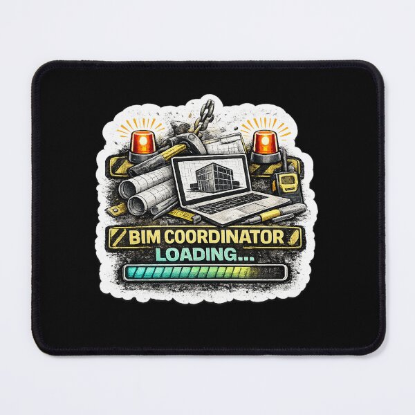 Item preview, BIM Coordinator Loading Funny Construction Management Design designed and sold by Arch4Design.