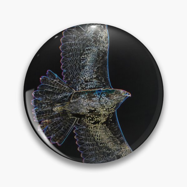 Item preview, Neon Buzzard Soaring Through Darkness designed and sold by tonivainio.