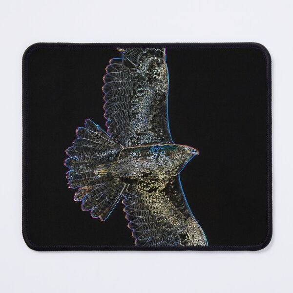 Item preview, Neon Buzzard Soaring Through Darkness designed and sold by tonivainio.