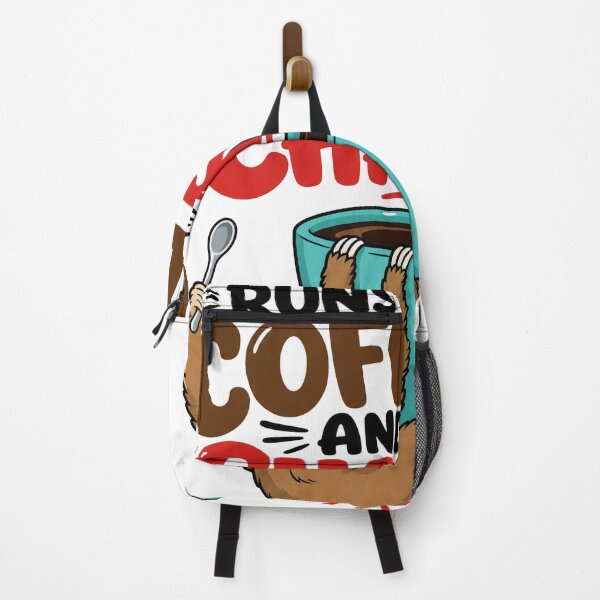 Item preview, Runs On Coffee And Chaos Funny Sloth designed and sold by Inovo13.