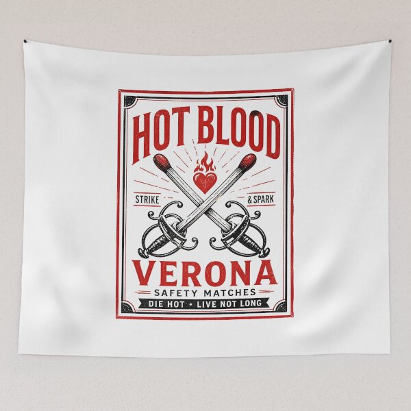 Item preview, Romeo and Juliet Hot Blood Verona Safety Matches Vintage Art designed and sold by Fenay Designs.
