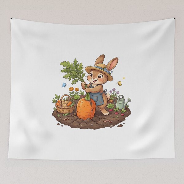 Item preview, Bunny Harvesting Giant Carrot designed and sold by MzulhilmiZam.