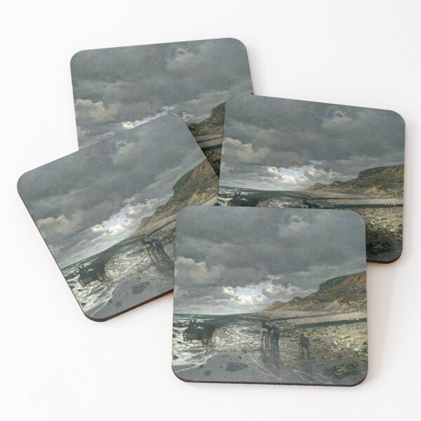 Item preview, Stormy Seacoast With Cart at Low Tide designed and sold by artofuniverse.
