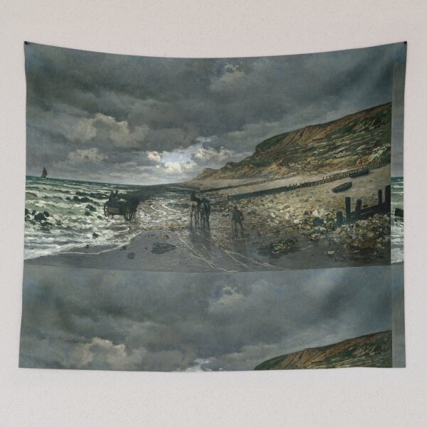 Item preview, Stormy Seacoast With Cart at Low Tide designed and sold by artofuniverse.