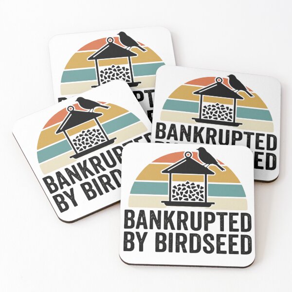 Item preview, Bankrupted By Birdseed, Funny Bird Lover T-Shirt, Pet Bird Owner Gift, Bird Feeding Humor Tee, Parakeet Budgie Lover, Vintage Birdwatching designed and sold by THREE LITTLE BEANS.
