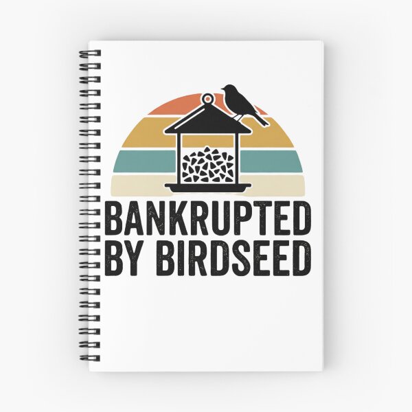 Item preview, Bankrupted By Birdseed, Funny Bird Lover T-Shirt, Pet Bird Owner Gift, Bird Feeding Humor Tee, Parakeet Budgie Lover, Vintage Birdwatching designed and sold by THREE LITTLE BEANS.