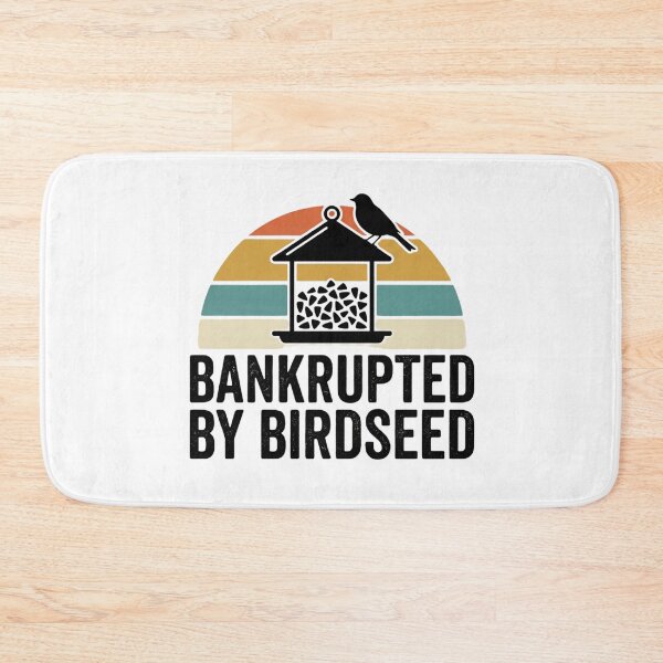 Item preview, Bankrupted By Birdseed, Funny Bird Lover T-Shirt, Pet Bird Owner Gift, Bird Feeding Humor Tee, Parakeet Budgie Lover, Vintage Birdwatching designed and sold by THREE LITTLE BEANS.