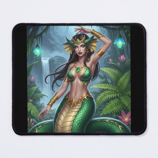 Item preview, Naga in Jungle = AI Generated IMage designed and sold by Prestons Corner.