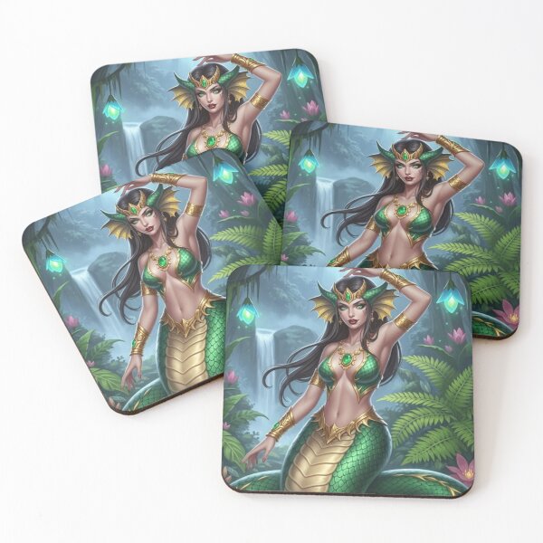 Item preview, Naga in Jungle = AI Generated IMage designed and sold by Prestons Corner.