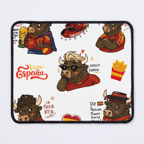 Item preview, Spain Bull World Cup 2026 Sticker Pack | Cute La Roja Football Fan Collection designed and sold by chupichapa.