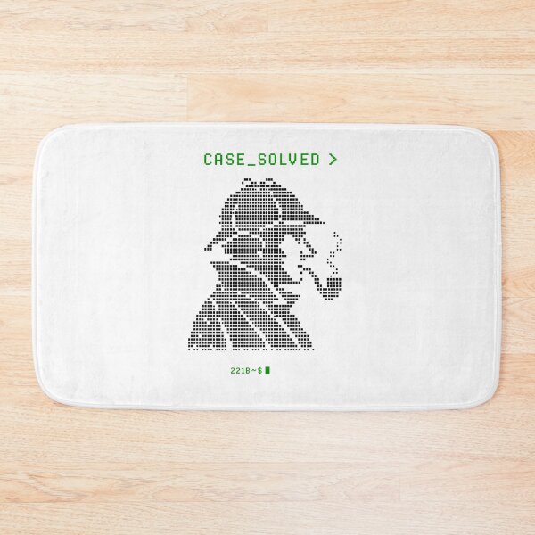 Item preview, Case Solved Sherlock Holmes Retro Computer ASCII Matrix Art designed and sold by Fenay Designs.