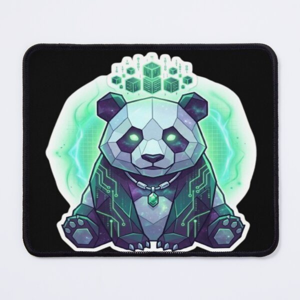 Item preview, Cybernetic Panda Geometric Illustration designed and sold by DailySparks.