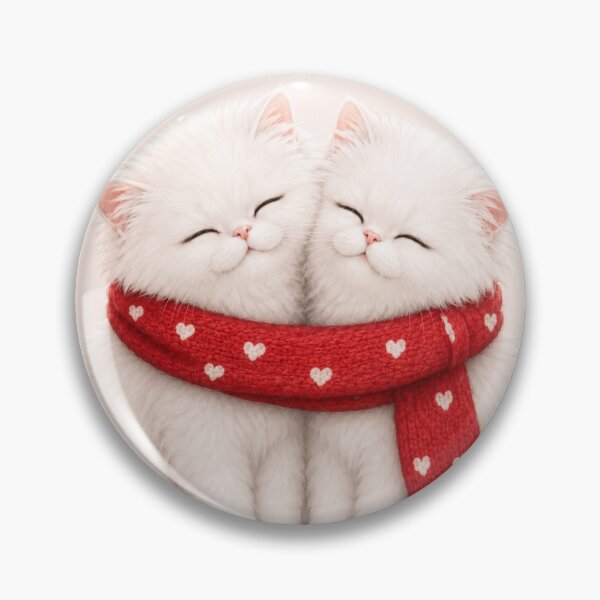 Item preview, Happy Valentine Baby White Persian Cats designed and sold by Ioanna-Studio.