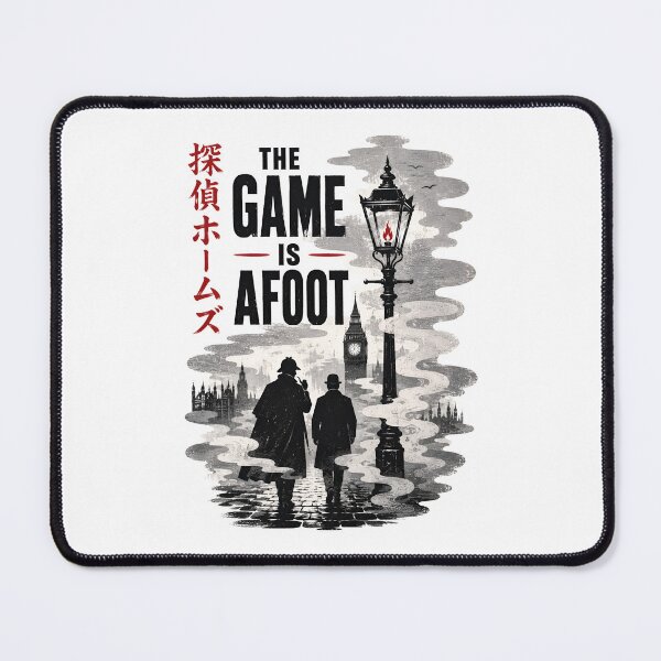 Item preview, The Game Is Afoot Sherlock Holmes London Street Japanese Art designed and sold by Fenay Designs.