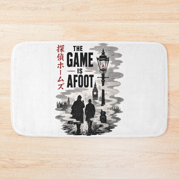 Item preview, The Game Is Afoot Sherlock Holmes London Street Japanese Art designed and sold by Fenay Designs.