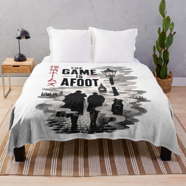 Item preview, The Game Is Afoot Sherlock Holmes London Street Japanese Art designed and sold by Fenay Designs.