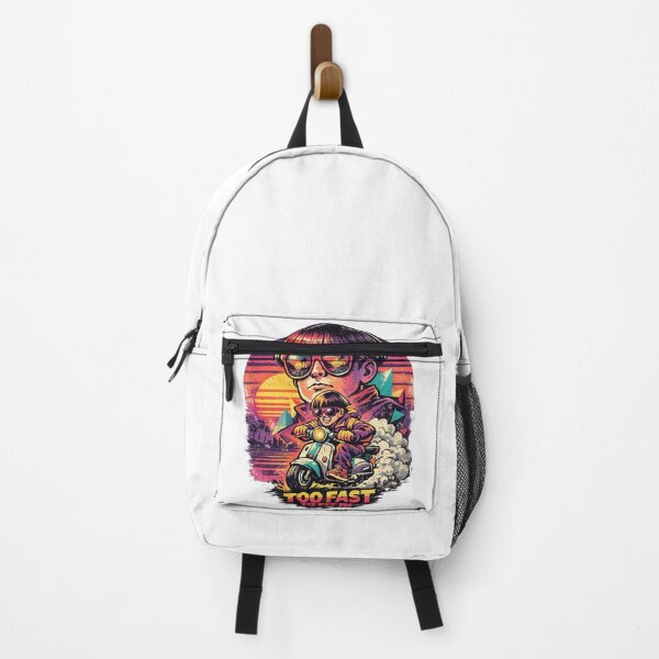 Item preview, Too Fast To Fit In – Retro Scooter Rebel Vaporwave Graphic designed and sold by MedRoh.
