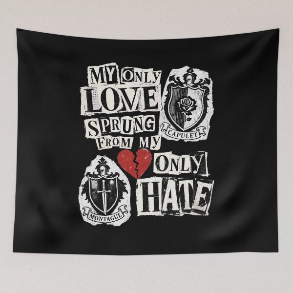 Item preview, Romeo and Juliet My Only Love Sprung From My Only Hate Collage designed and sold by Fenay Designs.