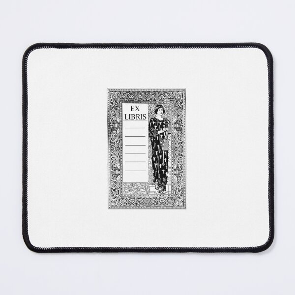 Item preview, Vintage Art Bookplate Ex Libris Art Nouveau Book Plate designed and sold by thefinishedswan.