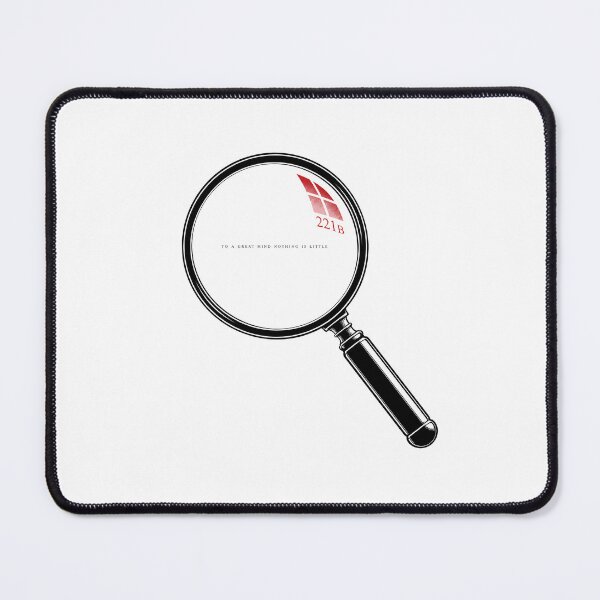 Item preview, Sherlock Holmes 221B Nothing Is Little Magnifying Glass Art designed and sold by Fenay Designs.