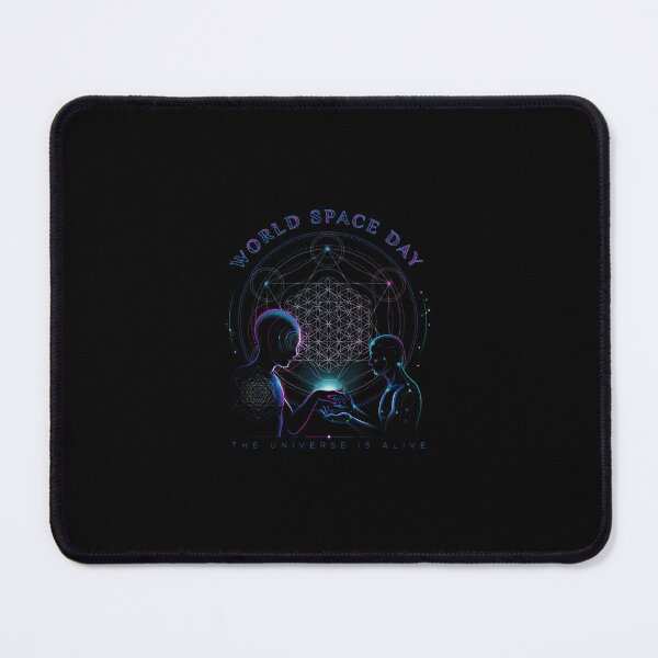 Item preview, World Space Day — The Universe Is Alive Sacred Geometry Alien Encounter T-Shirt V2 designed and sold by DarylWelsh2024.