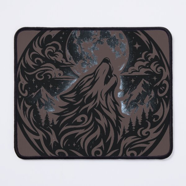Item preview, Tribal Wolf Moon | Mystic Wilderness Art designed and sold by TIGER-GEMINI.