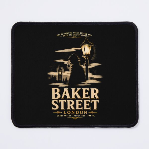 Item preview, Baker Street London Sherlock Holmes Greatest Mind Classic Mystery Art designed and sold by Fenay Designs.