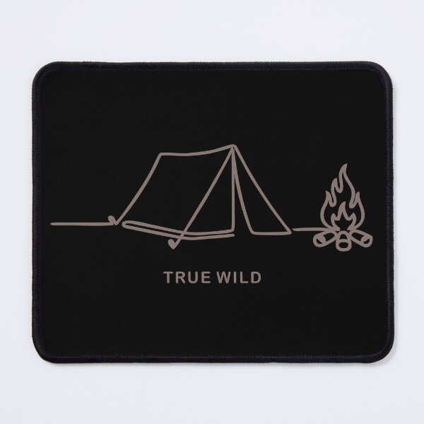 Item preview, Minimalist Camping One Line Art - True Wild designed and sold by DarojadNR.