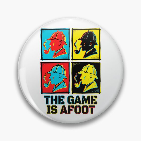 Item preview, Pop Art The Game Is Afoot Sherlock Holmes Retro Graphic designed and sold by Fenay Designs.