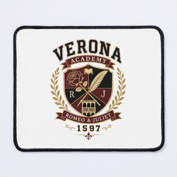 Item preview, Romeo and Juliet Verona Academy Dark Academia Crest Badge designed and sold by Fenay Designs.