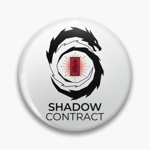 Item preview, Shadow Contract Daemons Twin Dragon Occult Japanese Talisman Logo designed and sold by Sunday Social Club.