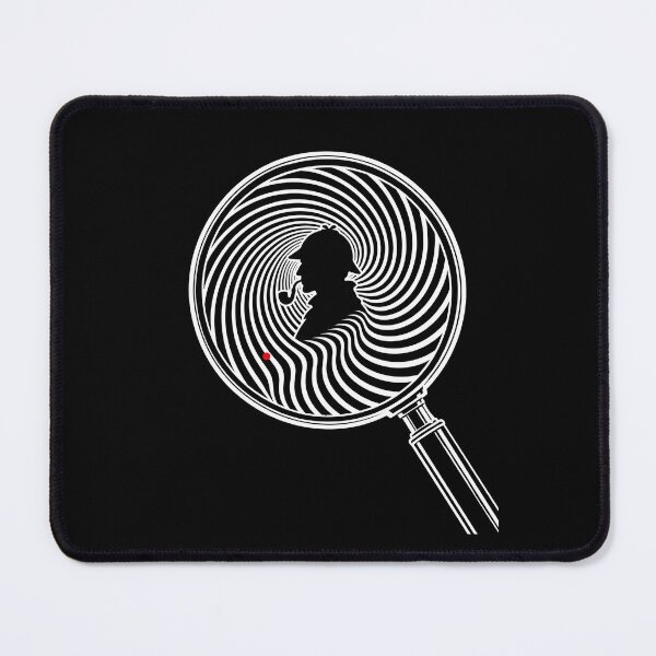 Item preview, Sherlock Holmes Magnifying Glass Optical Illusion Spiral Art designed and sold by Fenay Designs.