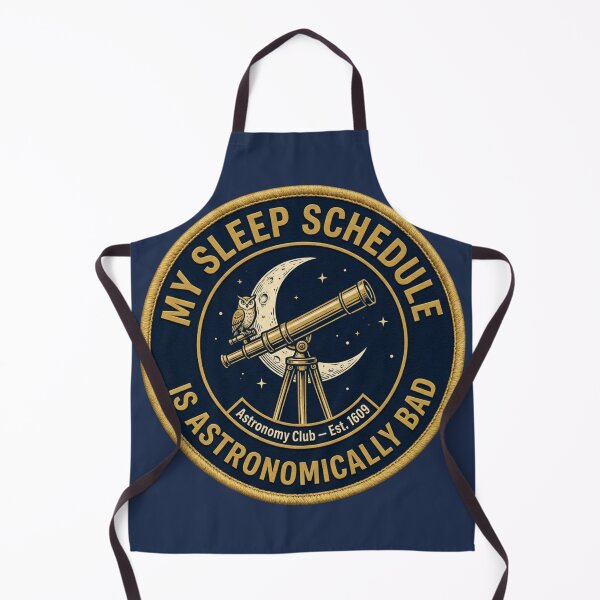 Item preview, My Sleep Schedule Astronomically Bad Vintage Badge designed and sold by CalmCapy Co.