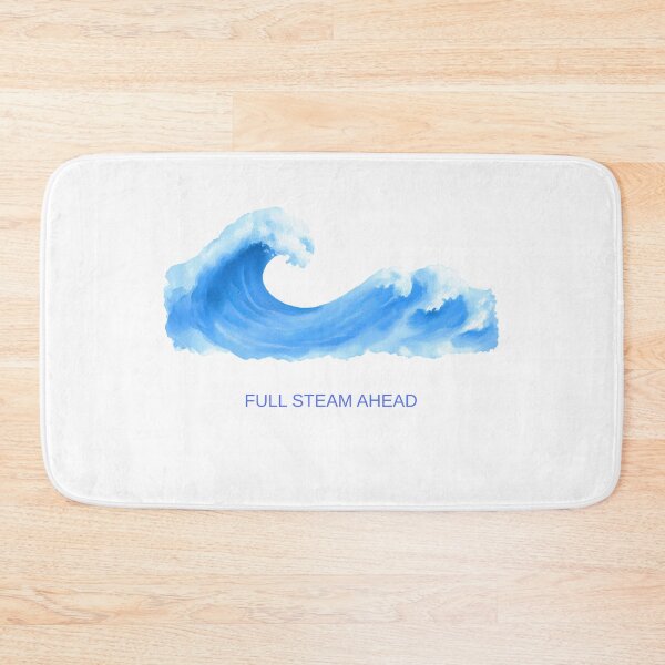 Item preview, Full Steam Ahead – Ocean Wave Motivation Design designed and sold by onubi.
