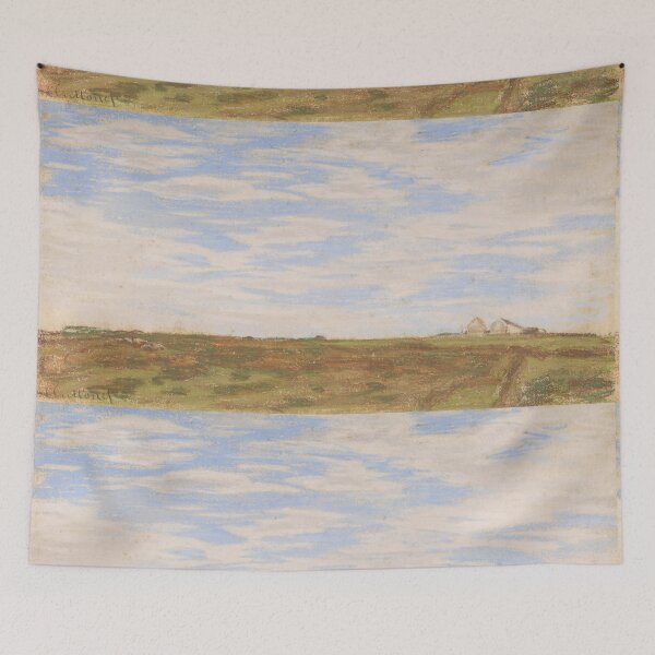 Item preview, Wide Country Meadow Under Pastel Sky designed and sold by artofuniverse.