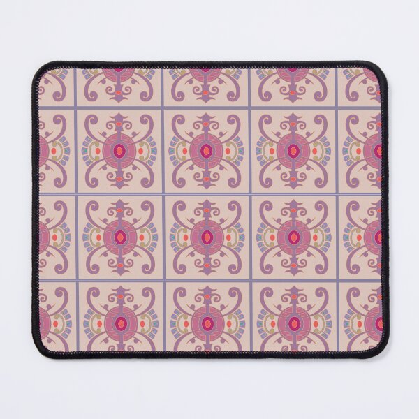 Item preview, Vintage Victorian Purple Symmetrical Arabesque Ornament designed and sold by FlatInkStudio.