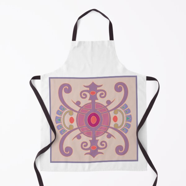 Item preview, Vintage Victorian Purple Symmetrical Arabesque Ornament designed and sold by FlatInkStudio.