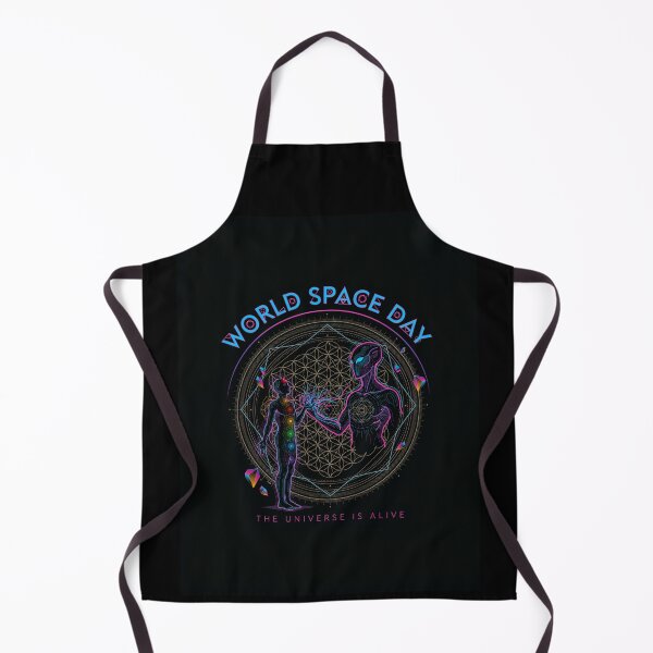 Item preview, World Space Day — The Universe Is Alive Sacred Geometry Alien Encounter V3 designed and sold by DarylWelsh2024.